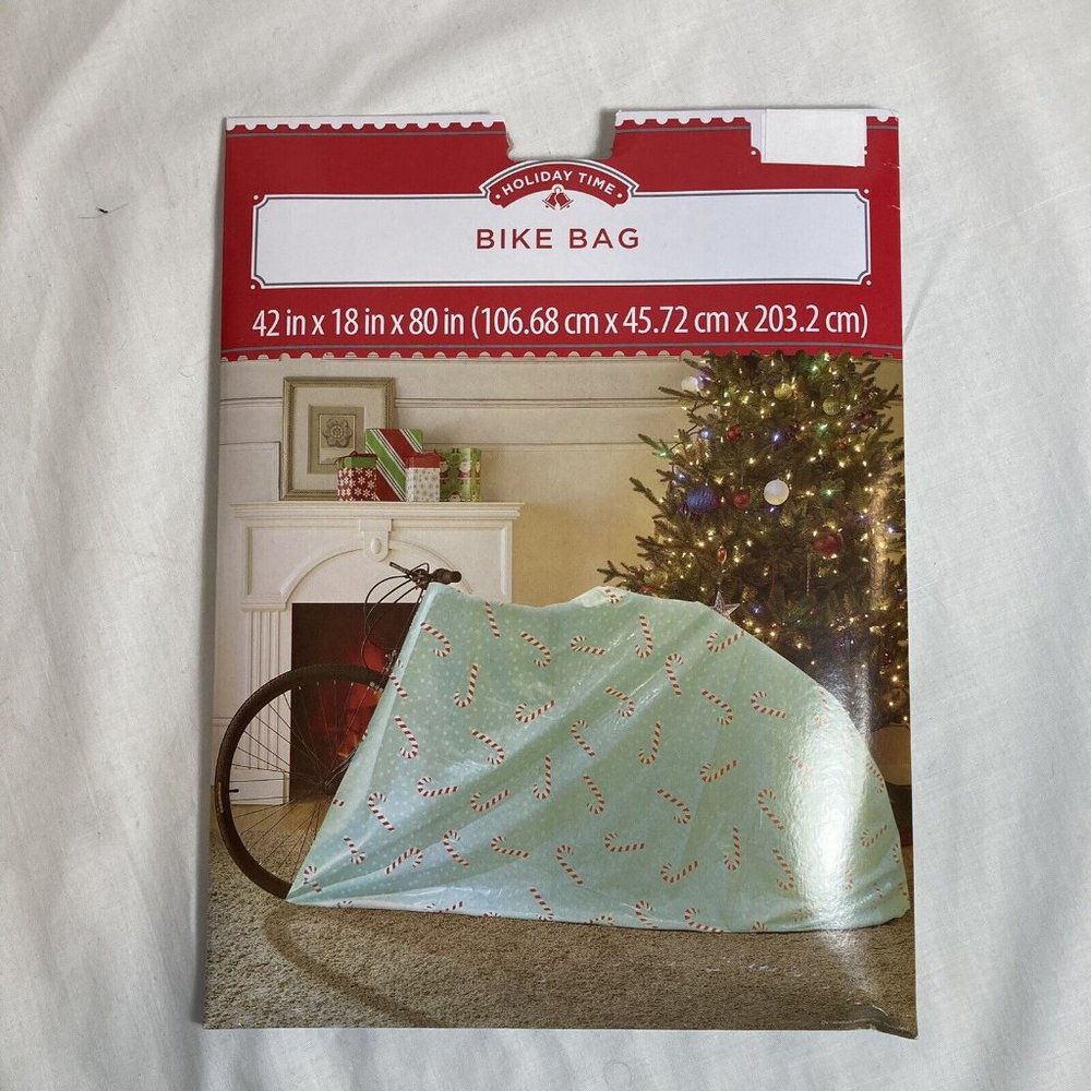 Large Bike Bicycle Gift Bag Candy Canes Unisex 42 x18 x80 Christmas Boy Girl New